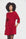 Yarasa Kollu Bohem Elbise Kırmızı