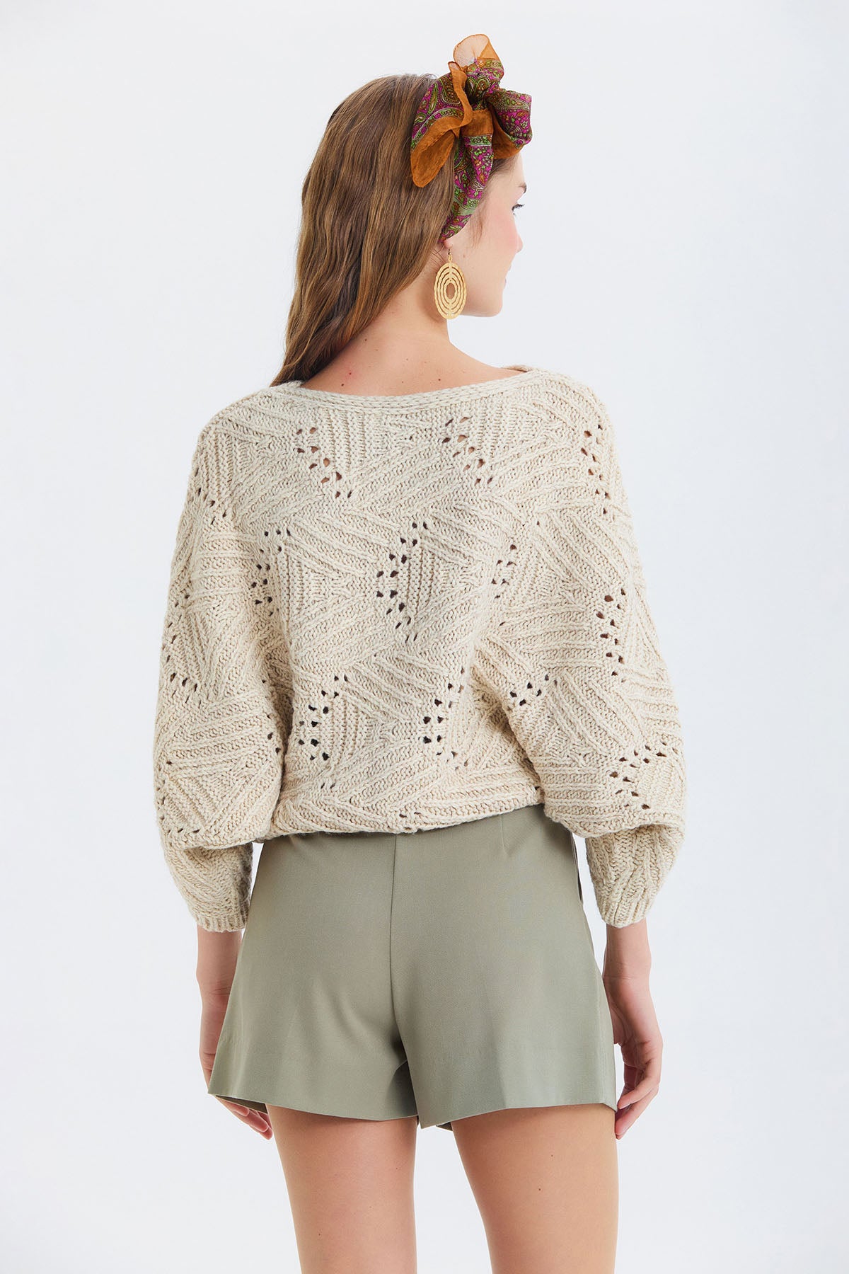 Pensli Kemerli Kışlık Şort Çağla